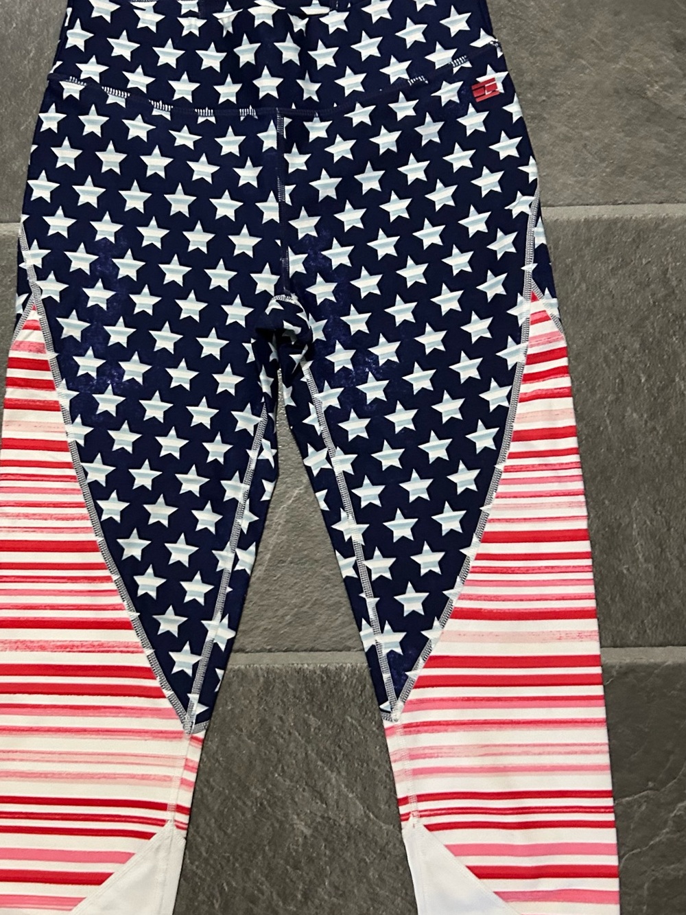 Tommy Hilfiger Navy, White & Red Star-Striped womens Leggings
